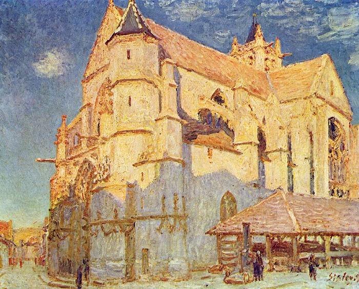 Alfred Sisley Kirche von Moret oil painting picture